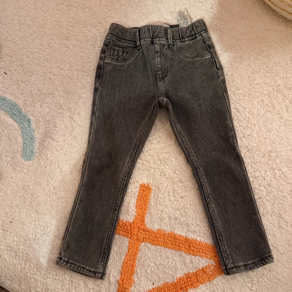 ZARA Kids Gray Denim-Style Leggings / Jeggings